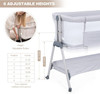 ANGELBLISS BABY BEDSIDE PORTABLE BASSINET BN02 - LIGHT GRAY