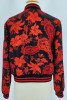 ALICE + OLIVIA LONNIE BOMBER JACKET - SIZE: WOMEN S - RED/BLACK New
