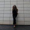 Popilush Tank Dress For Women - Long Sleeveless Maxi Dress With Zipper - Black