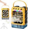 TAIRDA PORTABLE MISTING FAN COMPATIBLE FOR DEWALT 20V 60V (NO BATTERY) - YELLOW