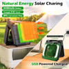 INNOPOWER 20000MAH SOLAR POWER CAMPING FAN WITH LED LANTERN CKFAN-001 - GREEN