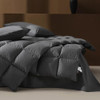AIRLUCK FEATHER DOWN COMFORTER TWIN SIZE HOTEL FLUFFY INSERT 68X90 - GRAY