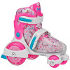 ROLLER DERBY SPORT KIDS' ROLLER SKATE - SIZE: M 11-2 ADJUSTABLE - PINK/WHITE