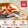 Gotham Steel 9.5" Square Fry Pan Ultra Nonstick Ceramic GS-SQNSPAN-ORG/BLK-9.5
