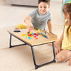 WISHACC BOOK STAND FOR READING IN BED BAMBOO LAPTOP STAND ADJUSTABLE - BAMBOO