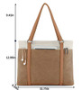 Wxnow Women Laptop Tote Bag Canvas Handbag Purse Shoulder Bag Brown Wxnow Women Laptop Tote Bag Canvas Handbag Purse Shoulder Bag Brown