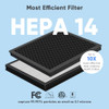 DAYETTE AIR PURIFIERS FOR HOME LARGE ROOM H14 TRUE HEPA FILTER UP TO 3000 SQ FT