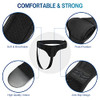 QAKE HERNIA BELT MEN & WOMEN LEFT/RIGHT SIDE INGUINAL HERNIUM SUPPORT BLACK M
