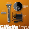 GILLETTELABS HEATED RAZOR STARTER KIT 1 HANDLE 2 BLADE REFILLS 1 DOCK - BLACK