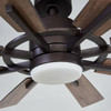 PARROT UNCLE 60" ORETHA WINDMILL DC CEILING FAN LED LIGHTING - OIL-RUBBED BRONZE