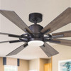 PARROT UNCLE 60" ORETHA WINDMILL DC CEILING FAN LED LIGHTING - OIL-RUBBED BRONZE