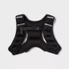 ALL IN MOTION WEIGHTED VEST 8LB - TOTAL BODY WORKOUT, RECYCLED MATERIAL - BLACK