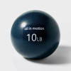 ALL IN MOTION MEDICINE BALL 10LBS- PVC SHELL, SAND FILL - BLUE