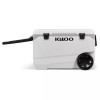 IGLOO LATITUDE 137 CANS 90 QUART ROLLING COOLER POLYETHYLENE - WHITE-GRAY
