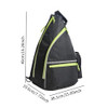 KOWAKU PICKLEBALL BAG WOMEN MEN TENNIS SHOULDER BAG SIZE - BLACK/GREEN KOWAKU PICKLEBALL BAG WOMEN MEN TENNIS SHOULDER BAG SIZE - BLACK/GREEN