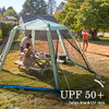 COLEMAN SKYLODGE INSTANT SETUP SCREENED CANOPY TENT, 15X13FT, 2156417 - MOSS