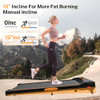 ACTFLAME WALKING PAD WITH INCLINE PORTABLE TREADMILL 2.5HP TM-500 - BLACK/ORANGE ACTFLAME WALKING PAD WITH INCLINE PORTABLE TREADMILL 2.5HP TM-500 - BLACK/ORANGE