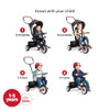 RADIO FLYER TODDLER BIKE, KIDS BIKE, TRICYCLE TODDLER TOYS 1-5 Year 492 - Black
