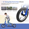 GOPLUS YOUTH KICK SCOOTER KIDS KICK SCOOTER W/ 12-INCH WHEELS 8+ - BLUE