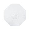 CALIFORNIA UMBRELLA 9' ROUND ALUMINUM CANTILEVER UMBRELLA 360 ROTATION - WHITE