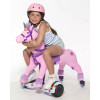 POWER PONY RIDING TOY PRINCESS ZUME V2: STEEL RIDE-ON ANIMAL 8 MPH - PINK New
