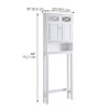 TEAMSON HOME DAWSON BATHROOM 2-DOOR ETAGERE SPACE SAVER CABINET - WHITE