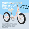 RETROSPEC CUB TODDLER 12" BALANCE BIKE NO PEDAL BEGINNER KIDS - BLUSH New