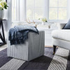 THRESHOLD DESIGNED WITH STUDIO MCGEE - LYNWOOD SQUARE CUBE - TICKING NAVY STRIPE