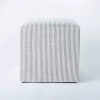 THRESHOLD DESIGNED WITH STUDIO MCGEE - LYNWOOD SQUARE CUBE - TICKING NAVY STRIPE
