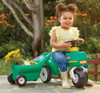 LITTLE TIKES TRACTOR & CART, FOOT-TO-FLOOR RIDE-ON, 1-5 YEARS - GREEN