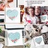 UNCONDITIONAL ROSIE UNIQUE FIRST WEDDING ANNIVERSARY MEMORY BOOK WHITE/GREEN