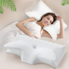 HEXUS CERVICAL NECK PILLOW FOR PAIN RELIEF SLEEPING - WHITE