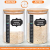 KMISE SOURDOUGH STARTER JAR, 34 OZ DIY PRO GLASS THERMOMETER, SPATULA - CLEAR