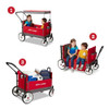 RADIO FLYER CONVERTIBLE STROLL N WAGON WITH PULL & PUSH HANDLE RED/BLACK