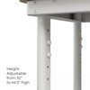 EVEREST WORK TABLE H STEEL FREESTANDING UTILITY STORAGE CABINET - CLOUD WHITE