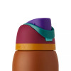 OWALA 32OZ FREESIP STAINLESS STEEL WATER BOTTLE - PLUM/BROWN