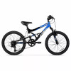 HYPER 20" FULL SUSPENSION BEAR MOUNTAIN BIKE 7-SPEED, STEEL FRAME - BLACK/BLUE