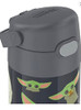 THERMOS FUNTAINER WATER BOTTLE WITH STRAW - 12 OUNCE KIDS MANDALORIAN