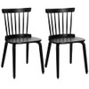 Windsor Chairs Set of 2, Farmhouse Spindle Back Dining Chairs with Bentwood Legs