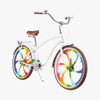 JETSON 24'' ZEPHYR CRUISER BIKE - WHITE/RAINBOW New
