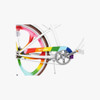 JETSON 24'' ZEPHYR CRUISER BIKE - WHITE/RAINBOW New