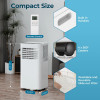 COWSAR PORTABLE AIR CONDITIONERS, 8,000 BTU WITH REMOTE CONTROL - WHITE