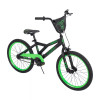 HUFFY DECAY KIDS' BIKE - 20" WHEELS - SINGLE-SPEED - BLACK/NEON GREEN New