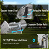 GREENER STAINLESS STEEL HOSE REEL FOR OUTSIDE WALL MOUNT - STAINLESS STEEL