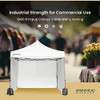 ARROWHEAD OUTDOOR 10'x10' HEAVY-DUTY POP-UP CANOPY, KGS0393U V2 - WHITE