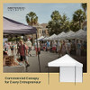 ARROWHEAD OUTDOOR 10'x10' HEAVY-DUTY POP-UP CANOPY, KGS0393U V2 - WHITE