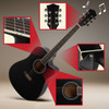 HEY! PLAY! STORE 41IN ACOUSTIC GUITAR KIT HEY PLAY 80-TT0079 - BLACK