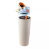 OWALA 30OZ FREESIP SWAY STAINLESS STEEL WATER BOTTLE, ORANGE LID - SANDY SHORES