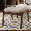 Baxton Studio Roxy Ottoman Light Beige
