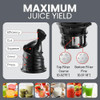 Elite Gourmet EJX320 Big Mouth Whole Fruit 5.2” Self-Feeding Chute, Cold Press